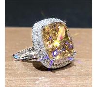 Pink Yellow White Square CZ Wedding Ring for Women Elegant Geometric Engagement Ring Jewelry Gift Trendy Unique Rings