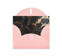 Pink YYHWHJDE black marble texture gold Picture Greeting Card 6x4 in with Double-Sided Pearl Effect and Environmentally Friendly Ink