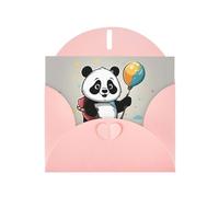 Pink YYHWHJDE cartoon red panda Picture Greeting Card 6x4 in with Double-Sided Pearl Effect and Environmentally Friendly Ink