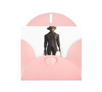 Pink YYHWHJDE Scary scarecrow Picture Greeting Card 6x4 in with Double-Sided Pearl Effect and Environmentally Friendly Ink