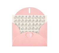Pink YYHWHJDE Sign Language Alphabet Picture Greeting Card 6x4 in with Double-Sided Pearl Effect and Environmentally Friendly Ink