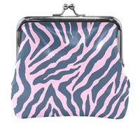 Pink Zebra Kiss Clasp Buckle Leather Wallet Chic Zebra Pink UNITALLA Chic Zebra Pink ONE SIZE FITS ALL CLASSIC, Chic Zebra Pink, UNITALLA, Classic