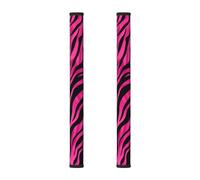 Pink Zebra Print 2Pcs Refrigerator Door Handle Covers, Abstract Kitchen Appliance Handle Cover for Fridge Microwave Stove Oven Dishwasher Decor