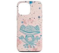 Pink Zen Energy Blue Mindfulness Spiritual Meditation Frog Case for iPhone 13 Pro Max