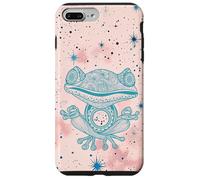 Pink Zen Energy Blue Mindfulness Spiritual Meditation Frog Case for iPhone 7 Plus/8 Plus