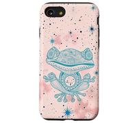 Pink Zen Energy Blue Mindfulness Spiritual Meditation Frog Case for iPhone SE (2020) / 7/8