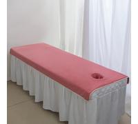 Pink1,80x190cm/2.6x6.2ft,Fleece Washable Massage Table Cover with Face Hole,Elastic Massage Bed Cover Large Beauty Massage Couch Cover Suitable for Salons SPA and Therapists