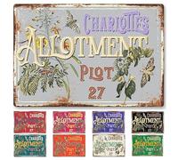 PINKCROW METAL SIGN Allotment gardening Personalised Funny Man Cave Garage Bar Gift For Him Enamel Sign Vintage Retro Signage