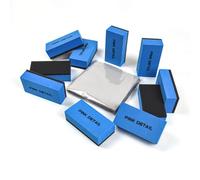 PINKDETAIL Ceramic Coating Applicator, 10 Pack Car Detailing Applicator Sponge with 20 Pcs Microfiber Suede Cloths for for Cars, Car Wax, Compound, Polish, Conditioner, Glazes & More