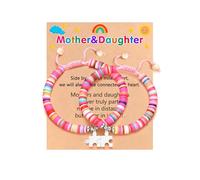 PINKDODO Puzzle Pieces Matching Bracelets Gifts for Best Friend Mother Daughter on Birthday Christmas Valentines Day, 5.5 Inches, Nylon, no gemstone