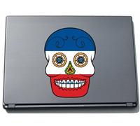 Pinkelephant 150 x 110 mm Skull - Serbien - Serbia Decals for Laptop