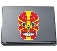 pinkelephant 210 x 154 mm Skull - Mazedonien - Macedonia Decals for Laptop
