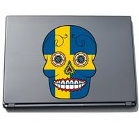 Pinkelephant 210 x 154 mm Skull - Schweden - Sweden Decals for Laptop