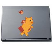 pinkelephant clm019 Funny Little Monster - Pigs with Birds 150 x 92 mm Sticker Skin for Laptop