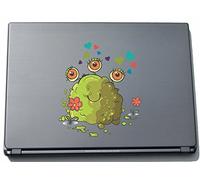 Pinkelephant clm028 Funny Little Monster - Cat Wearing a Helm 150 x 91 mm Sticker Skin for Laptop