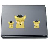 Pinkelephant clm034 Funny Little Monster - Cute Dog 150 mm Sticker Skin for Laptop
