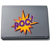 pinkelephant Comic 026 210 x 233 mm Funny Scene Poc! Sticker Skin for Laptop