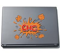 Pinkelephant Comic 068 150 x 188 mm Funny Scene OMG Sticker Skin for Laptop