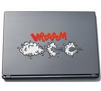 Pinkelephant Comic 082 210 mm Funny Scene Vrooom Sticker Skin for Laptop