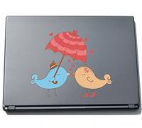 pinkelephant Laptop Skin lovely020 - Sweet heart - Birds Kissing - 150 x 183 mm Sticker