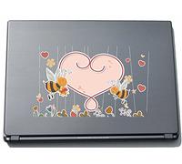 pinkelephant lovely016 150 mm Sweet Heart - Bee in the Flower Garden Sticker Skin for Laptop
