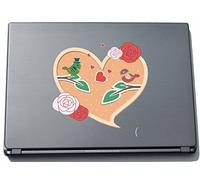Pinkelephant lovely016 210 mm Sweet Heart - Bee in the Flower Garden Sticker Skin for Laptop