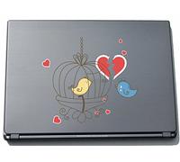 Pinkelephant lovely023 210 mm Sweet Heart - Love Snails Sticker Skin for Laptop