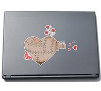 pinkelephant lovely055 210 x 279 mm Sweet Heart - Heart Balloon Sticker Skin for Laptop