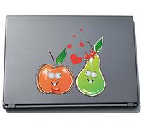 Pinkelephant lovely064 210 x 217 mm Sweet Heart - Apples and Oranges Sticker Skin for Laptop