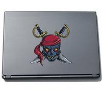 pinkelephant Misc1-Pirates3 150 x 146 mm Pirate with Sword Sticker Skin for Laptop