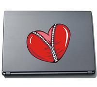 Pinkelephant Misc2-Hearts11 210 x 167 mm Crazy Creepy Heart Sticker Skin for Laptop