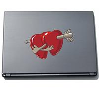 Pinkelephant Misc2-Hearts12 210 mm Crazy Creepy Heart Sticker Skin for Laptop