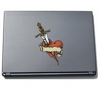 pinkelephant Misc2-Hearts15 210 x 139 mm Crazy Creepy Heart Sticker Skin for Laptop