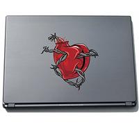Pinkelephant Misc2-Hearts2 150 x 148 mm Crazy Creepy Heart Sticker Skin for Laptop