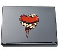 Pinkelephant Misc2-Hearts22 150 x 123 mm Crazy Creepy Heart Sticker Skin for Laptop