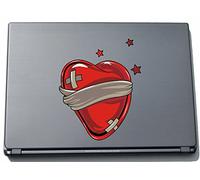 Pinkelephant Misc2-Hearts3 150 x 121 mm Crazy Creepy Heart Sticker Skin for Laptop