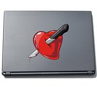 Pinkelephant Misc2-Hearts4 210 x 219 mm Crazy Creepy Heart Sticker Skin for Laptop