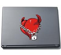 pinkelephant Misc2-Hearts5 150 x 128 mm Crazy Creepy Heart Sticker Skin for Laptop