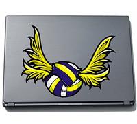 Pinkelephant Sport 056 150 x 200 mm Volleyball with Wings Sticker Skin for Laptop