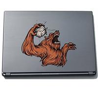 Pinkelephant Sport 089 150 x 173 mm Mad Wolf Sticker Skin for Laptop