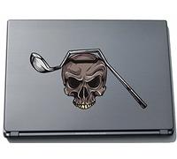 Pinkelephant Sport 092 210 mm Skull with Golf Club Sticker Skin for Laptop