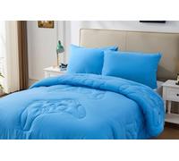 Pinkfairy 10.5 Tog Coverless Duvet Set with Pillowcase - Reversible Quilted Microfibre Comforter, Super Soft Warm Lightweight Washable Bedding for Kids, Camping & Winter (Gamer - Blue, Double)
