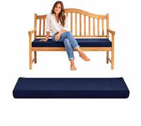 Pinkfairy Garden Bench Cushion 2 Seater 108x45x6cm Navy - Patio Pub Furniture Storage Box Pad - Swing Chair Water Resistant Cushion - Soft Thick Seat Cushions for Rattan Chair