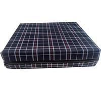 Pinkfairy Wheelchair Seat Cushion - Water Resistant Cover Car Foam Pad Cushions for Support Driving Posture Correction & Height Boost Office Chair (Navy Blue Check, 17" x 19" x 2")