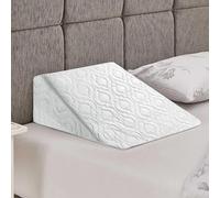 Pinkfairyz Orthologics Bed Wedges Pillow , Premium Foam Wedge Pillow for Sitting, Reading, Back Pain, Leg Pain, Heartburn, Acid Reflux | Removable and Washable Cover, White, 51 x 46 x 28cm