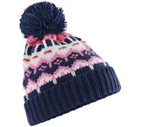 Pinkfish Shop, Retro Ski Beanie, Bobble Hat, Winter Beanie, Winter Pom Pom, Wooly Hat, Snow Blossom, one Size