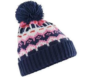 Pinkfish Shop, Retro Ski Beanie, Bobble Hat, Winter Beanie, Winter Pom Pom, Wooly Hat, Snow Blossom, one Size