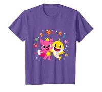 Pinkfong and Baby Shark T-Shirt T-Shirt, Youth, Purple Heather, Medium