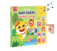Pinkfong Baby Shark Animal Songs 10 Button Sound Book - Interactive Zoo & Farm Animal Learning Toy, Sensory Educational English Musical Board Book for Toddlers & Babies - PTNSB062