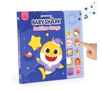 Pinkfong Baby Shark Bedtime Songs 10 Button Sound Book - Interactive Musical Lullaby Toy for Toddlers & Babies, Sleep Routine Learning & Sensory Educational English Board Book - PFNSB009